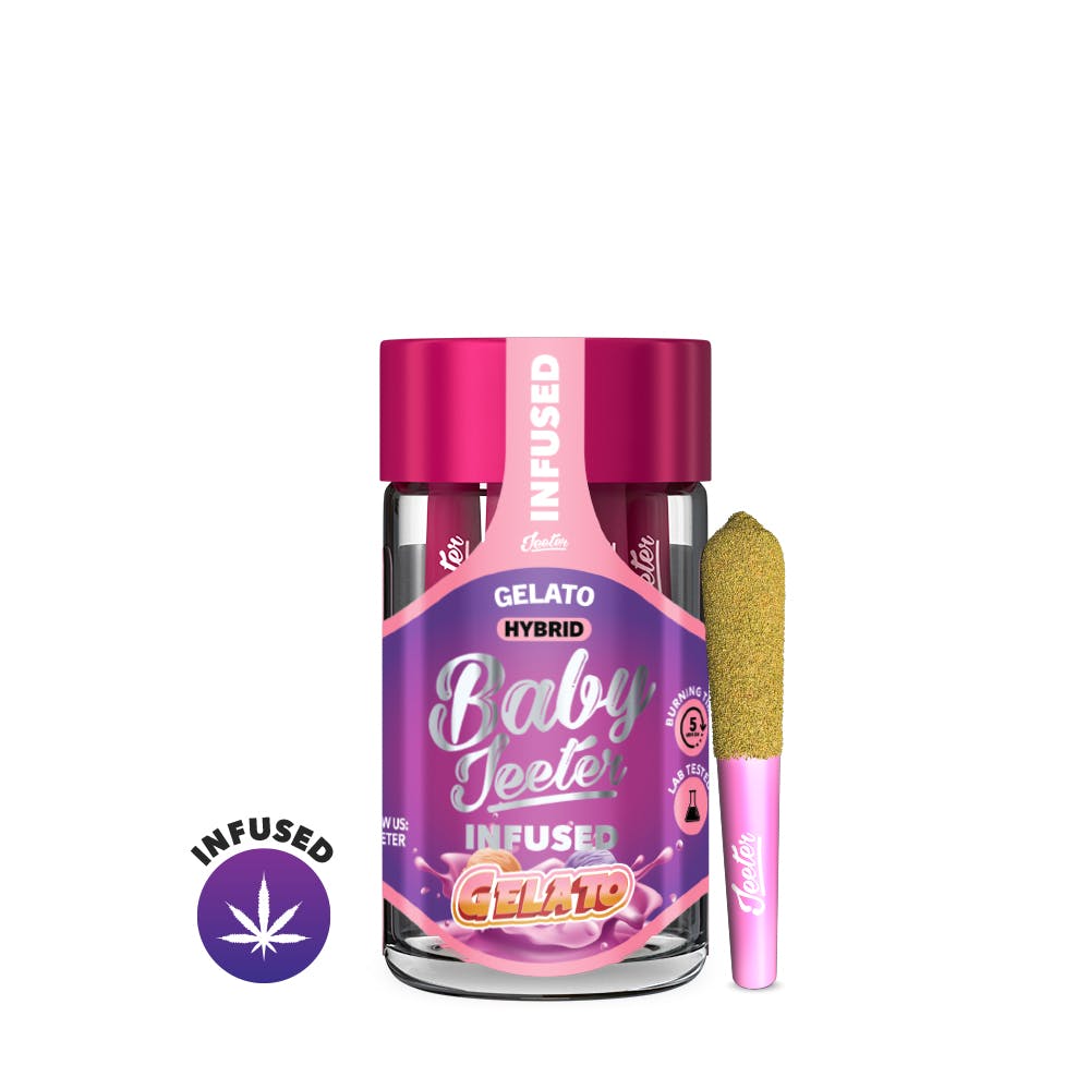 Jeeter - Quad Infused Baby Prerolls 5pk - Gelato (H) (2.5g)