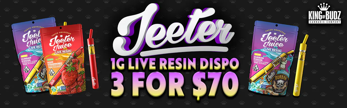 Jeeter 1g Live Resin Disposables 3/$70