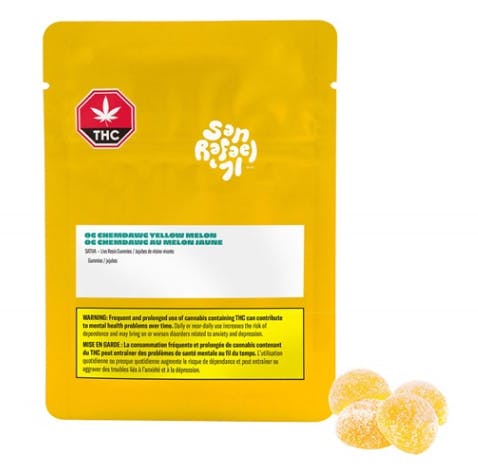 OG Chemdawg Yellow Melon Live Resin Soft Chew 4-pack