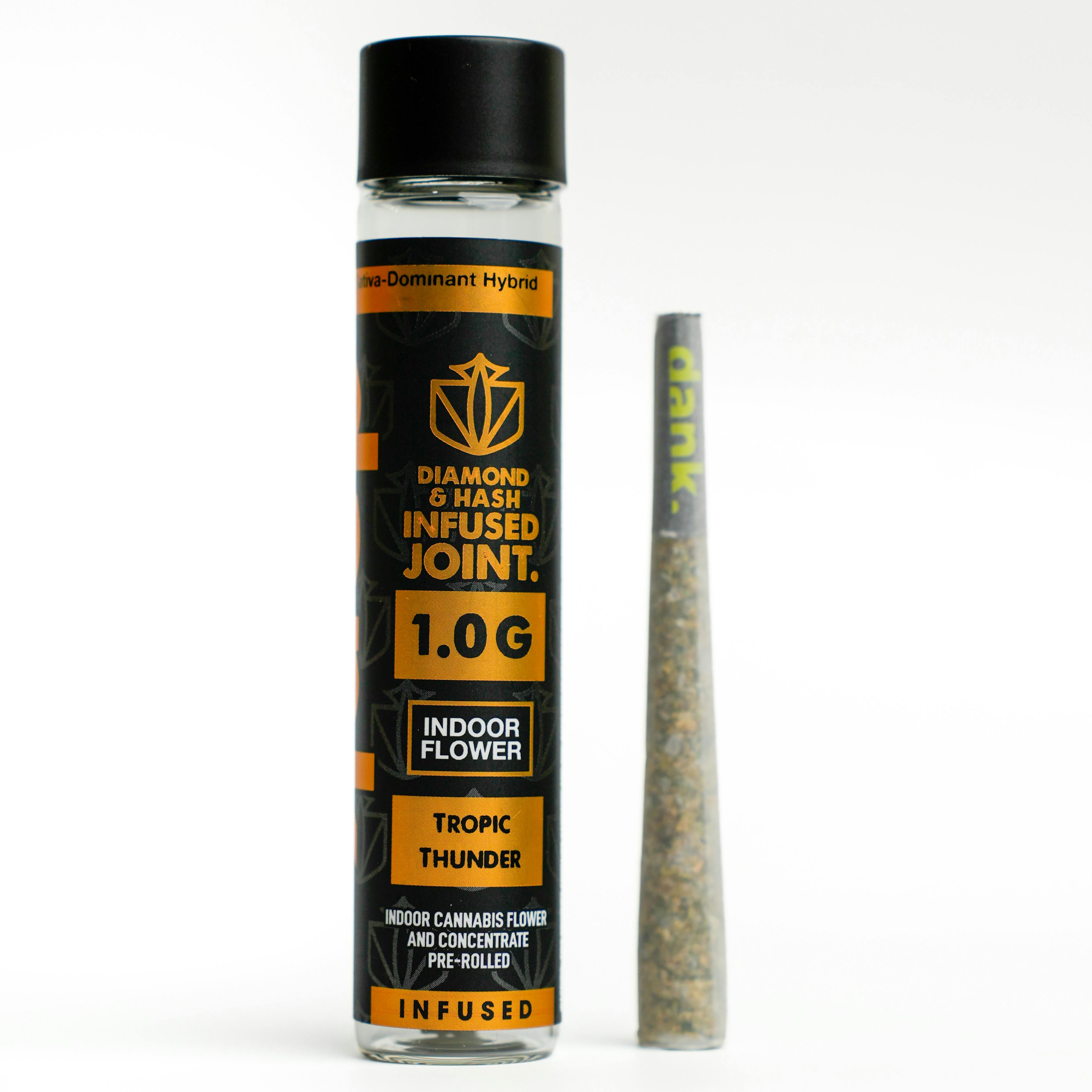 Dank Tropic Thunder 1g Diamond and Hash Infused Pre-Roll
