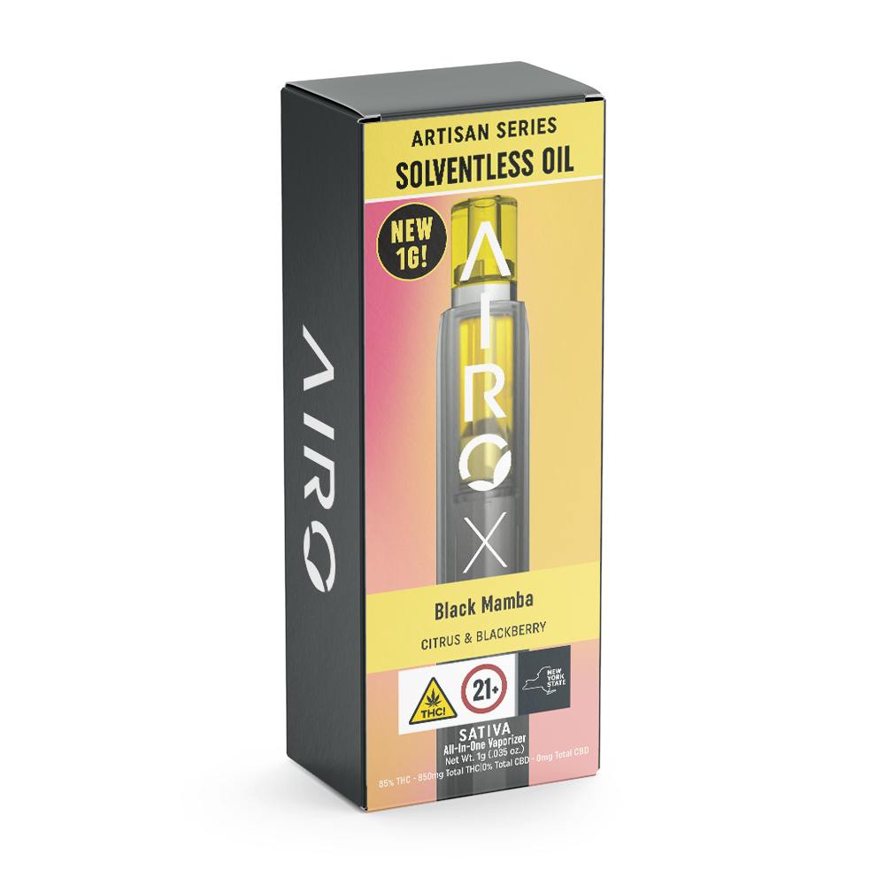 AiroX Disposable Vaporizer Artisan | Black Mamba - Sativa
