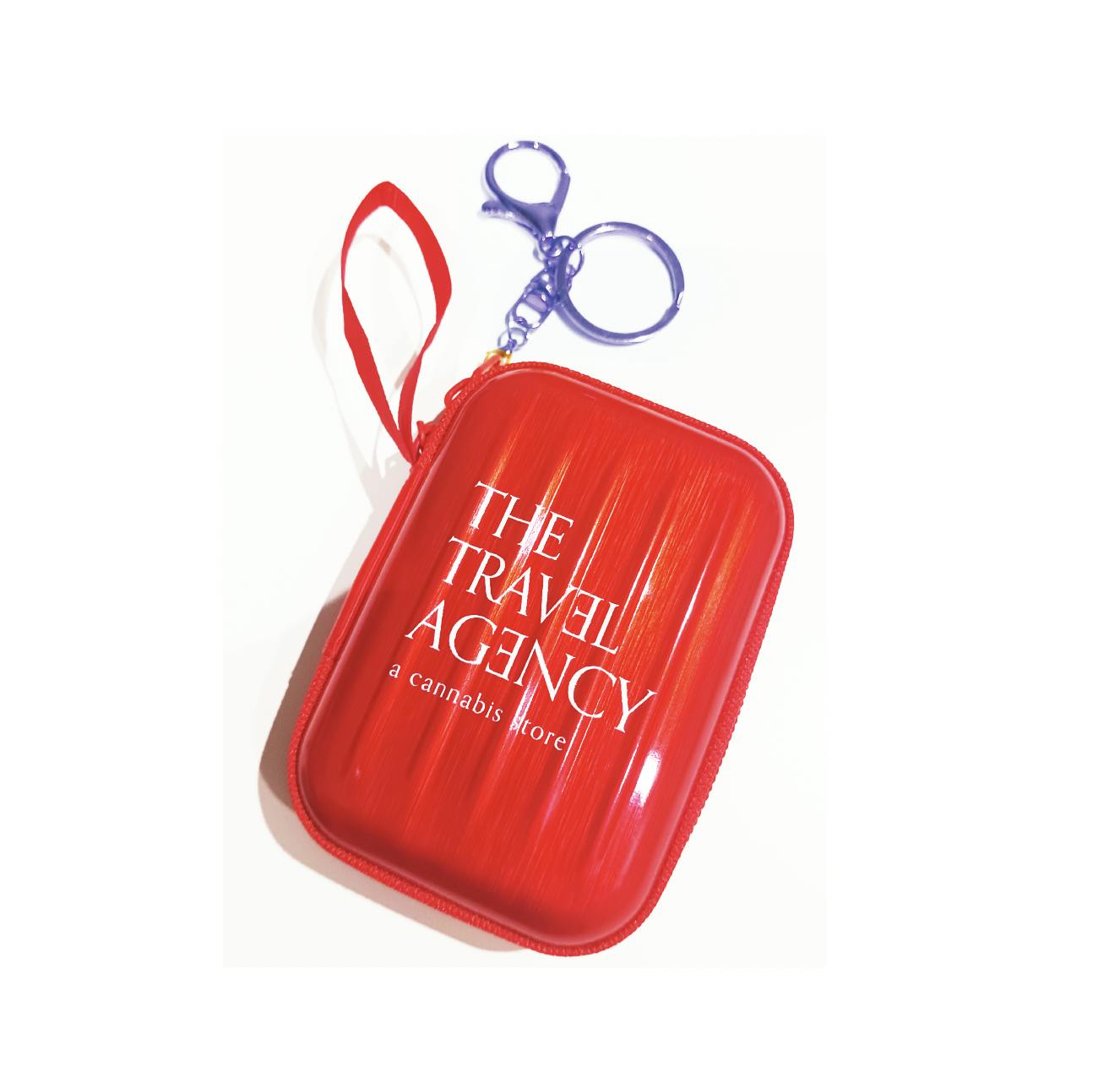 The Travel Agency Stash Case Keychain | Red - ACCESSORIES cannabis product, N/A