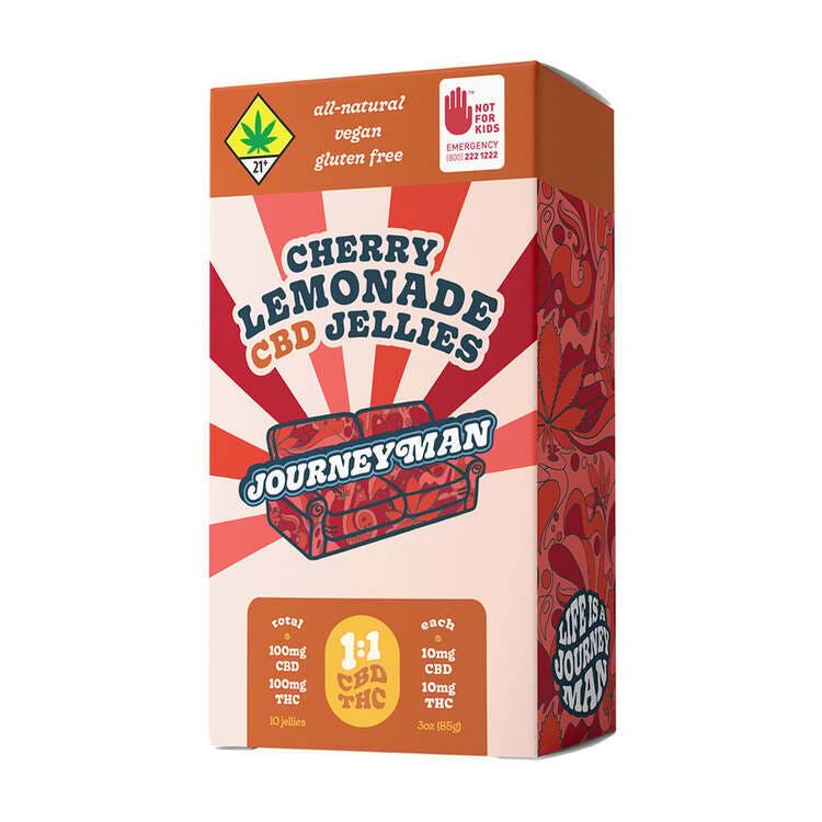 Journeyman: CBD 1:1 Cherry Lemonade - Jellies 10pk 200mg | Kush 21