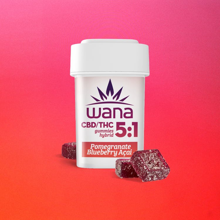 Wana Pomegranate Blueberry Acai | 5:1 | CBD:THC - Simply Pure