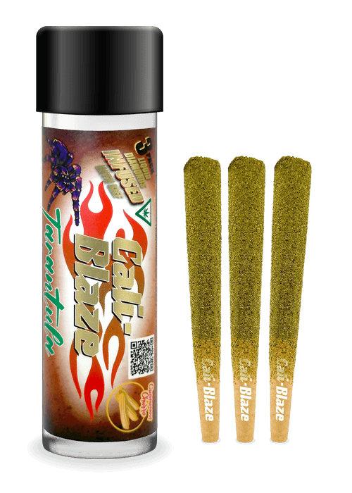 Product: Cali-Blaze | Tarantula Pre-Roll 3-Pack - 3g - Cinnamon Churro