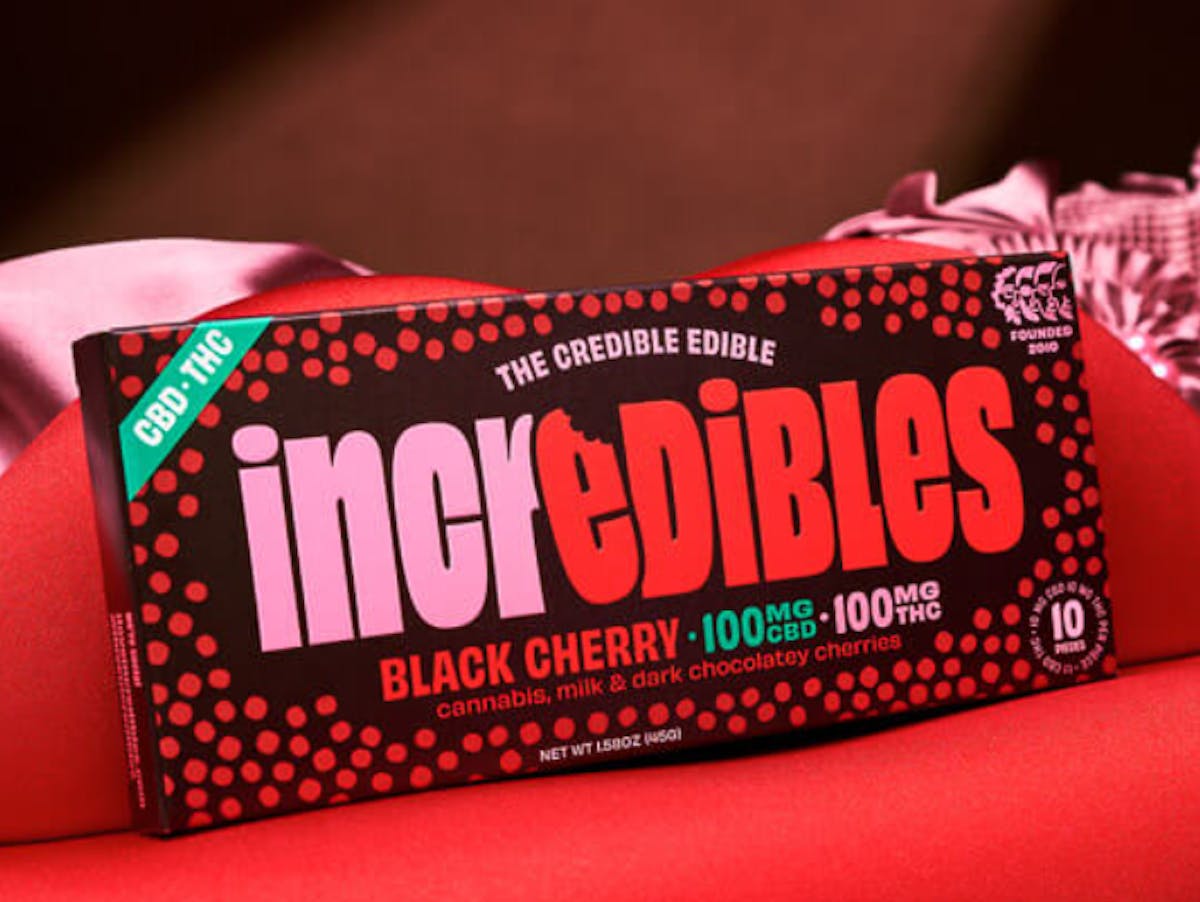 Photo of Incredibles – Chocolate – Black Cherry (1:1) (THC:CBD) 100mg