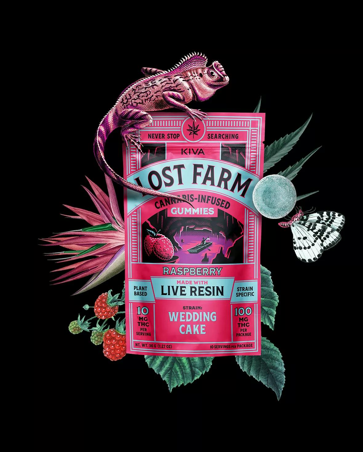 Lost Farm 'Raspberry x Wedding Cake' Live Resin Gummies [10pk]-1