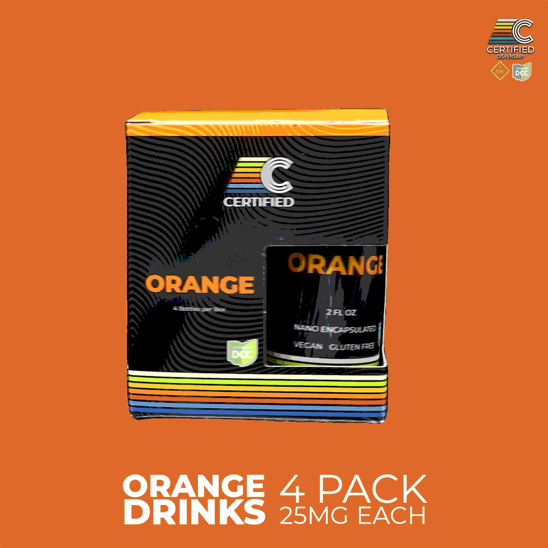 Orange Drink | 4pk 4pk Edibles | CERTIFIED |
