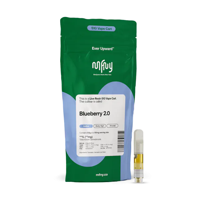 MFNY Blueberry 2.0 Live Resin 510 Cart | .5g