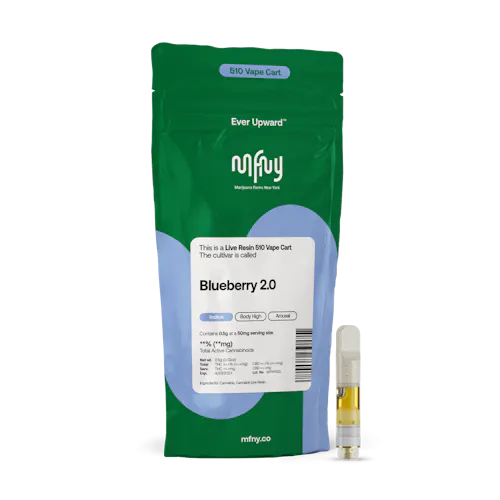 MFNY | Blueberry 2.0 | Live Resin Vape Cart | Indica-active