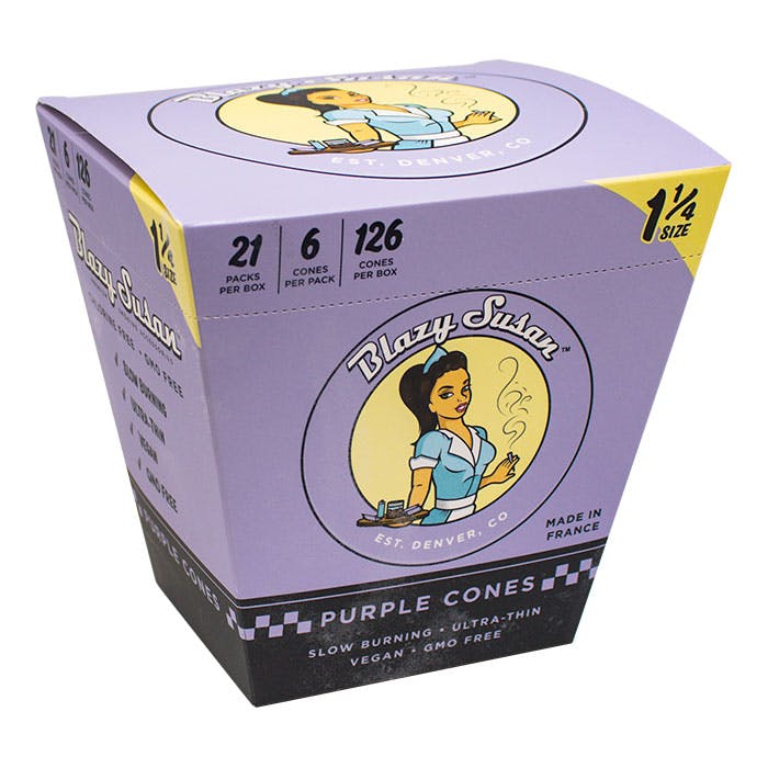 Blazy Susan | Purple 1 1/4 Cones | 6 Pack