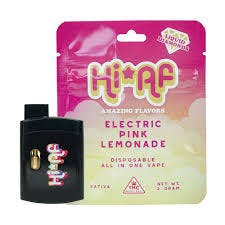 Shop HiAF Electric Pink Lemonade Liquid Diamonds Disposable Vape Pen 2g