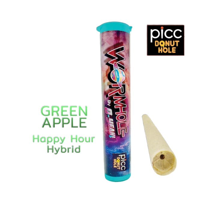 O-Yeah! Green Apple Happy Hour 1g Wormhole Infused Pre-Roll