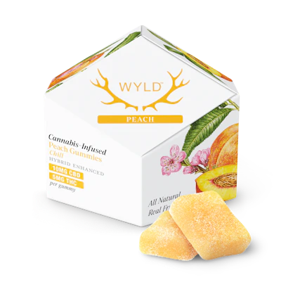 WYLD - 100mg Gummies 2:1 CBD/THC - Peach