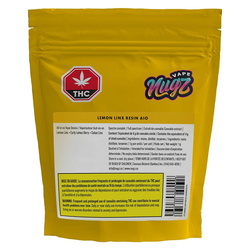 NUGZ - Lemon Linx Resin AIO