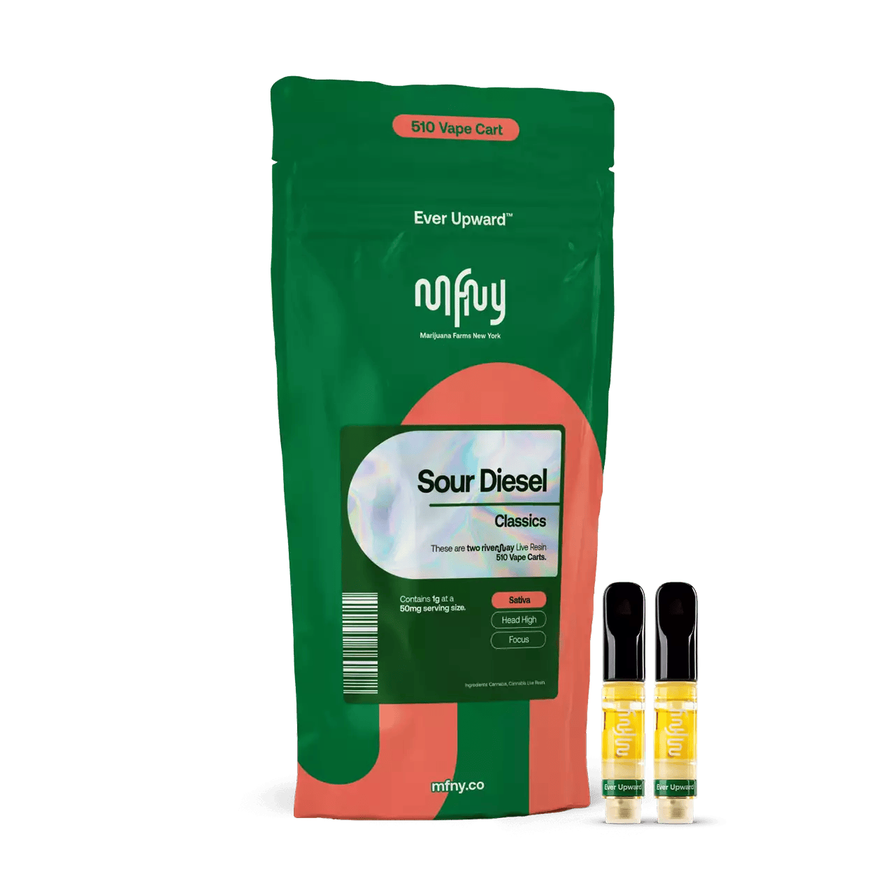 Cart | MFNY | Sour Diesel | Live Resin 510 Cart | 2pk | 1g