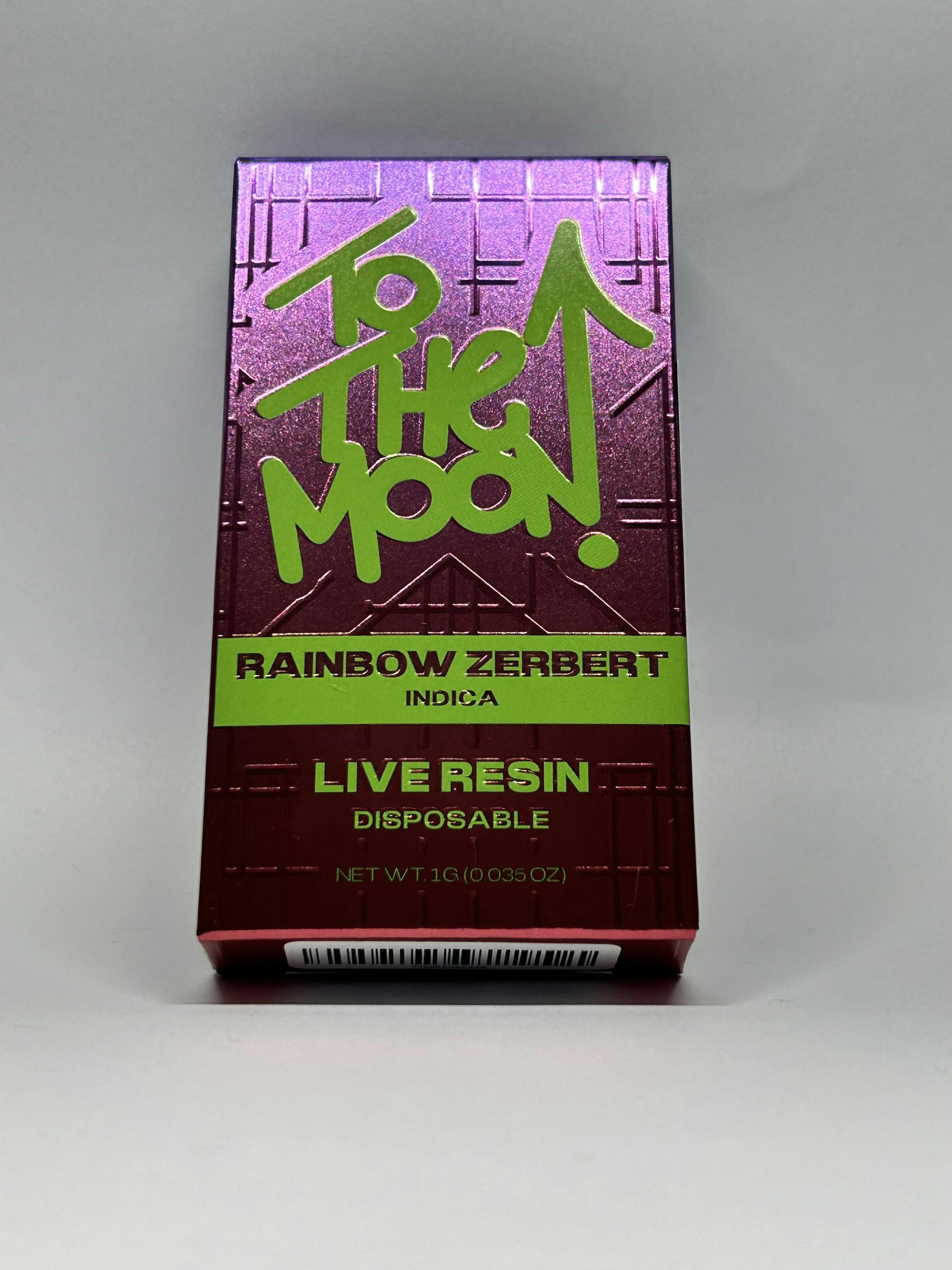 Photo of To The Moon – Rainbow Zerbert Live Resin Vape