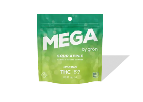 Gron | Sour Green Apple Mega Pearl | 100mg | Hybrid-2