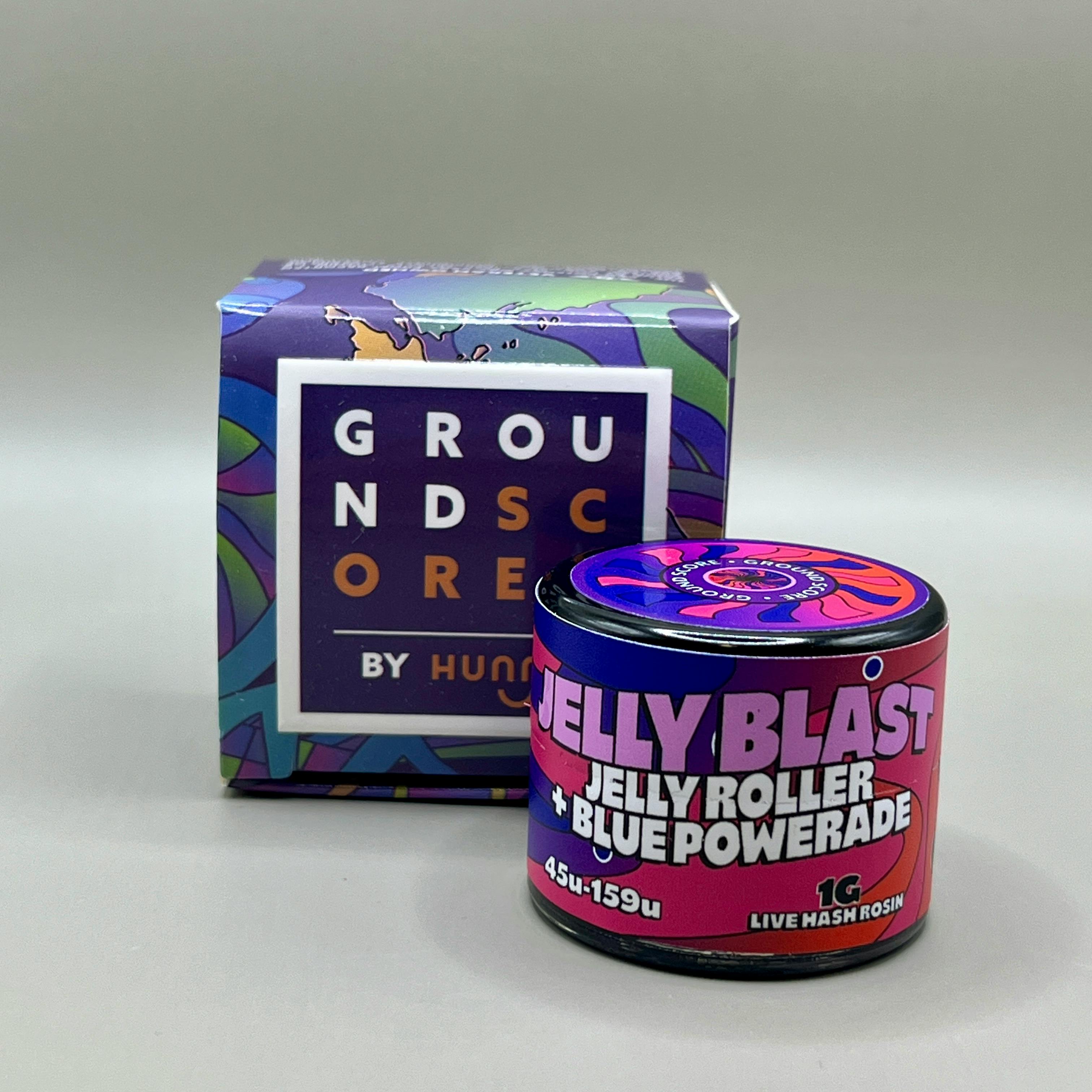Hunna - 1g Live Hash Rosin Ground Score - Jelly Blast
