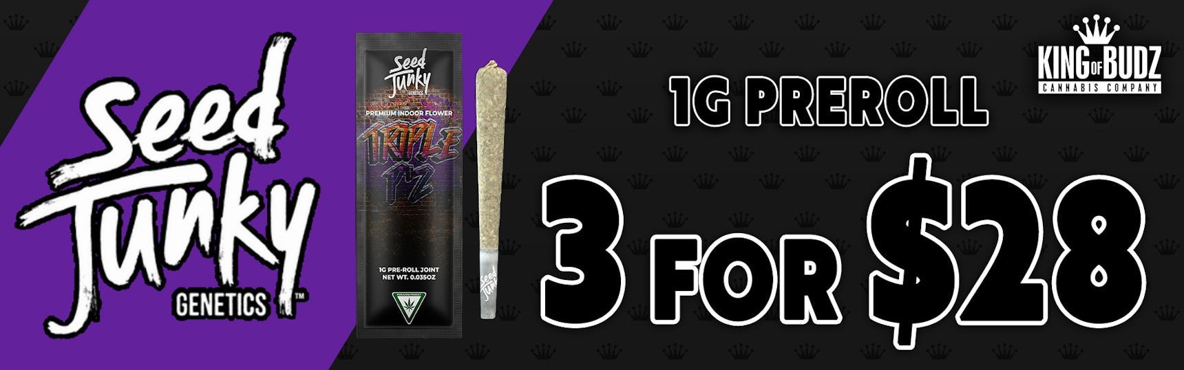 Seed Junky 1g Prerolls - 3/$28