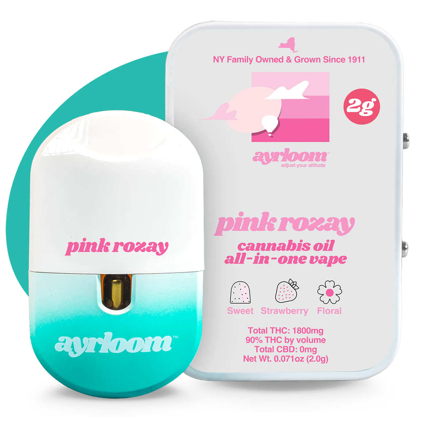 ayrloom | Pink Rozay | AIO | 2g | Ozone Park, NY Dispensary | My