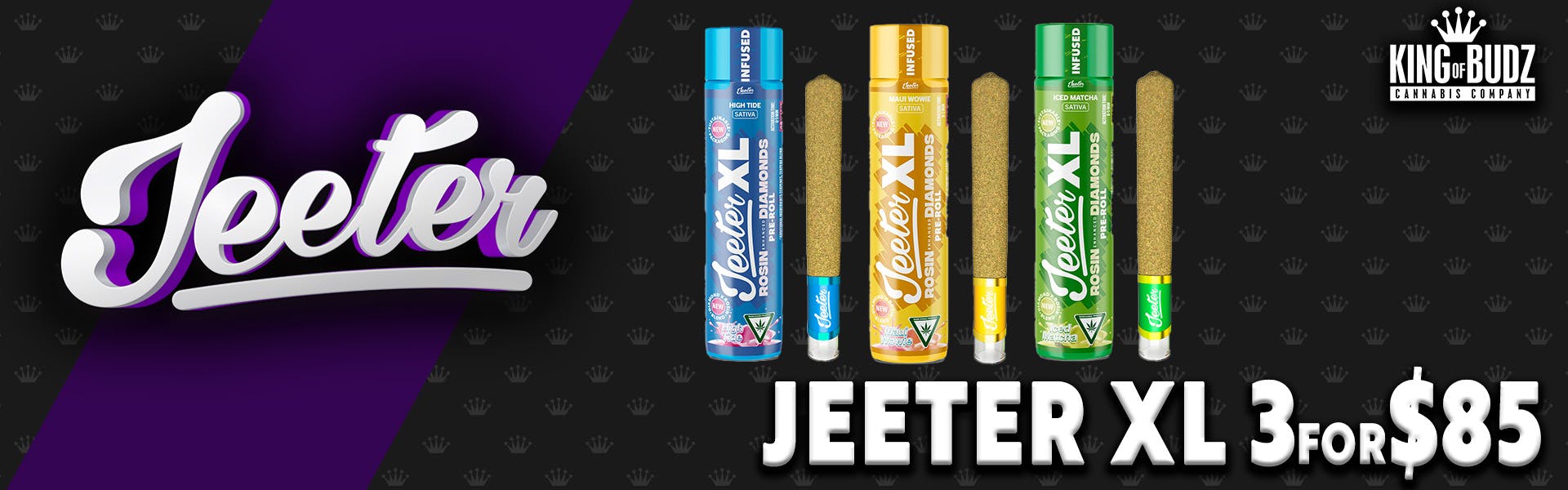 Jeeter 2g XL Infused Preroll -  3 for $85