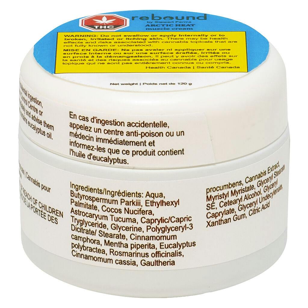 Rebound by stewart farms - arctic heat muscle cream - 120g