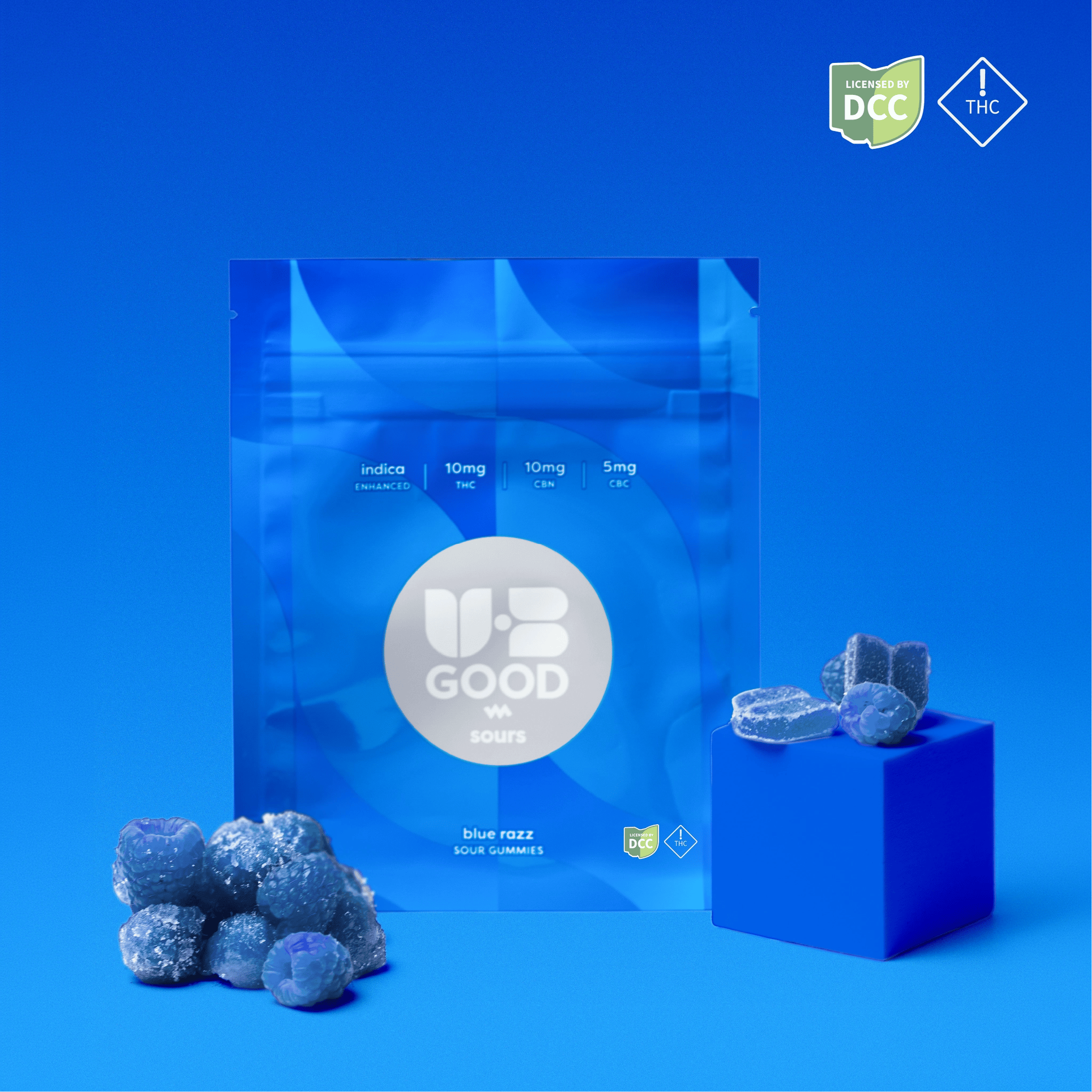 Blue Razz Sour Gummies [10mg]