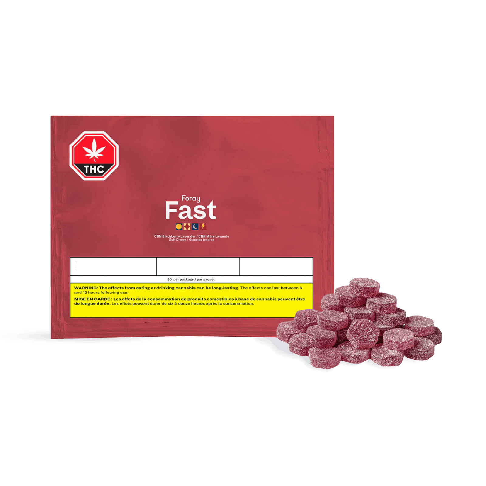 Fast cbn blackberry lavender soft chews