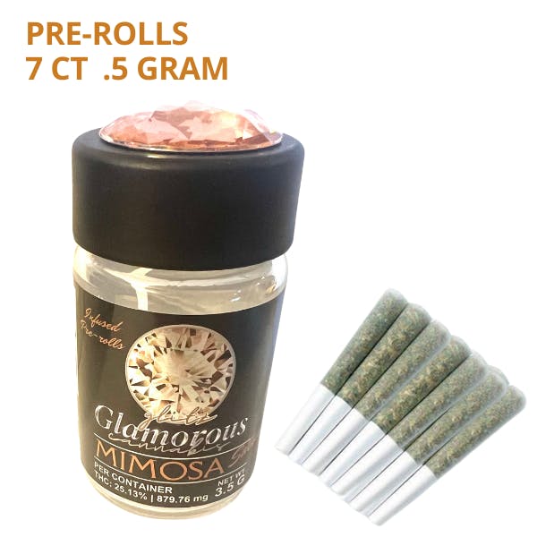 Glitz Glamorous | 0.5g Infused Pre-Roll 7pk (3.5g) | Mimosa