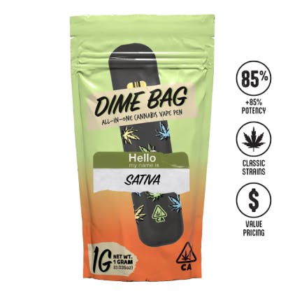 Dime Bag AIO - Green Crack 1g | Harborside (Oakland)