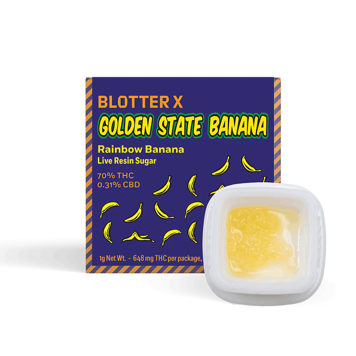 Photo of Blotter x Golden State Banana | Rainbow Banana Sugar | 1g Resin