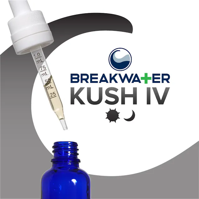 Breakwater MCT Tincture Kush IV 100mg (hybrid, herbal, 2.8g)