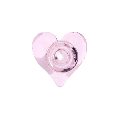 Pink Heart Glass Herb Slide – 14mm M-active