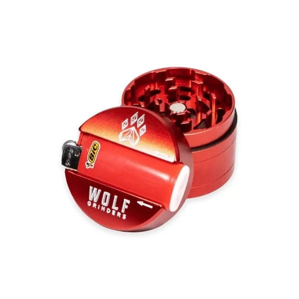 Wolf Grinders 4 Piece Maxi Red