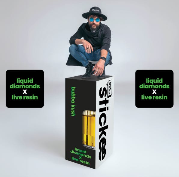 Product: Bubba Kush | 510 Thread | Live Resin x Liquid Diamonds | Stickee