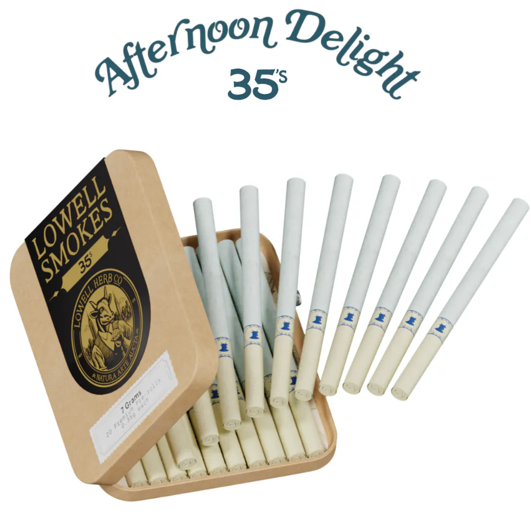 Lowells | 35's Preroll 20 Pack | Afternoon Delight | Dutchess Roots