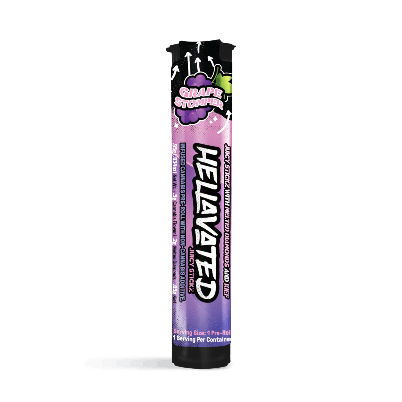 Grape Stomper Juicy Stickz Infused Pre-Roll | 0.75g