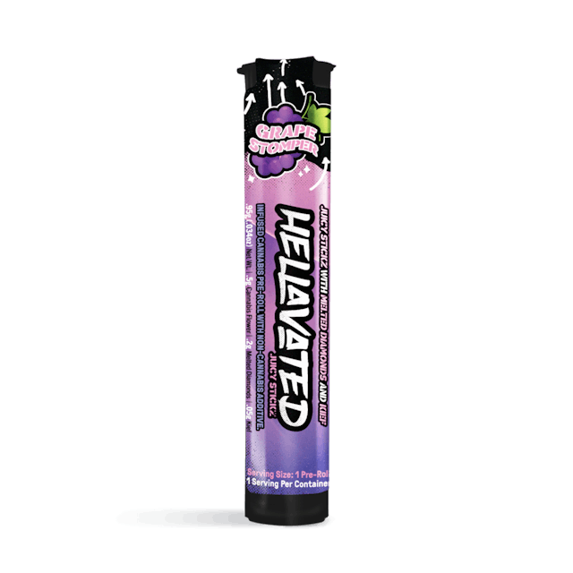 Whole bud flower is infused with a proprietary process that combined diamonds, natural botanical terpenes and pure kief all contained within the pre-roll to produce a potent flavor explosion and high THC content for that desired Lift off or couch lock without the mess and burn of a traditional pre-roll.
