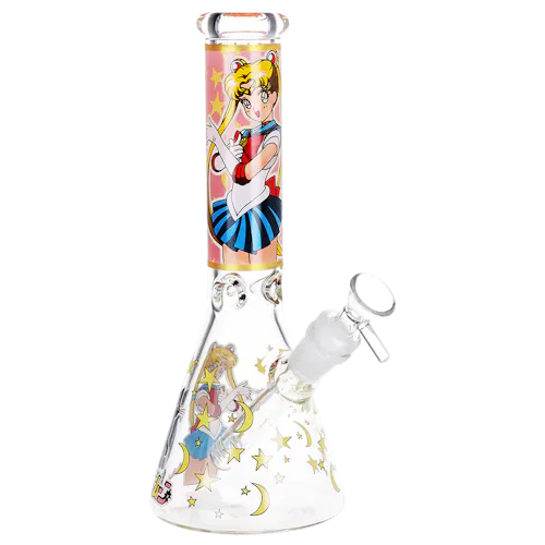Japanese Moon Girl Beaker Pipe | 10′-1
