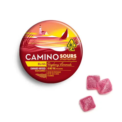 Camino Sours Bliss Raspberry Lemonade Gummies [10pk]-1