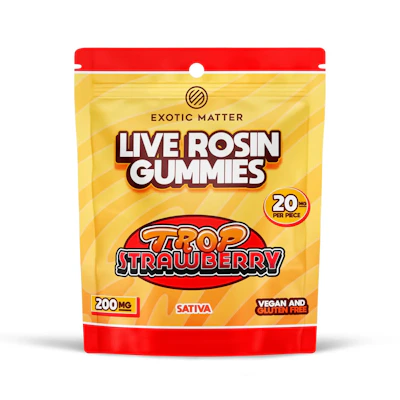 Exotic Matter - 200mg Rosin Gummies - Tropical Strawberry