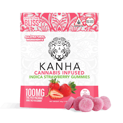 Product Strawberry Indica Gummies 10-pack