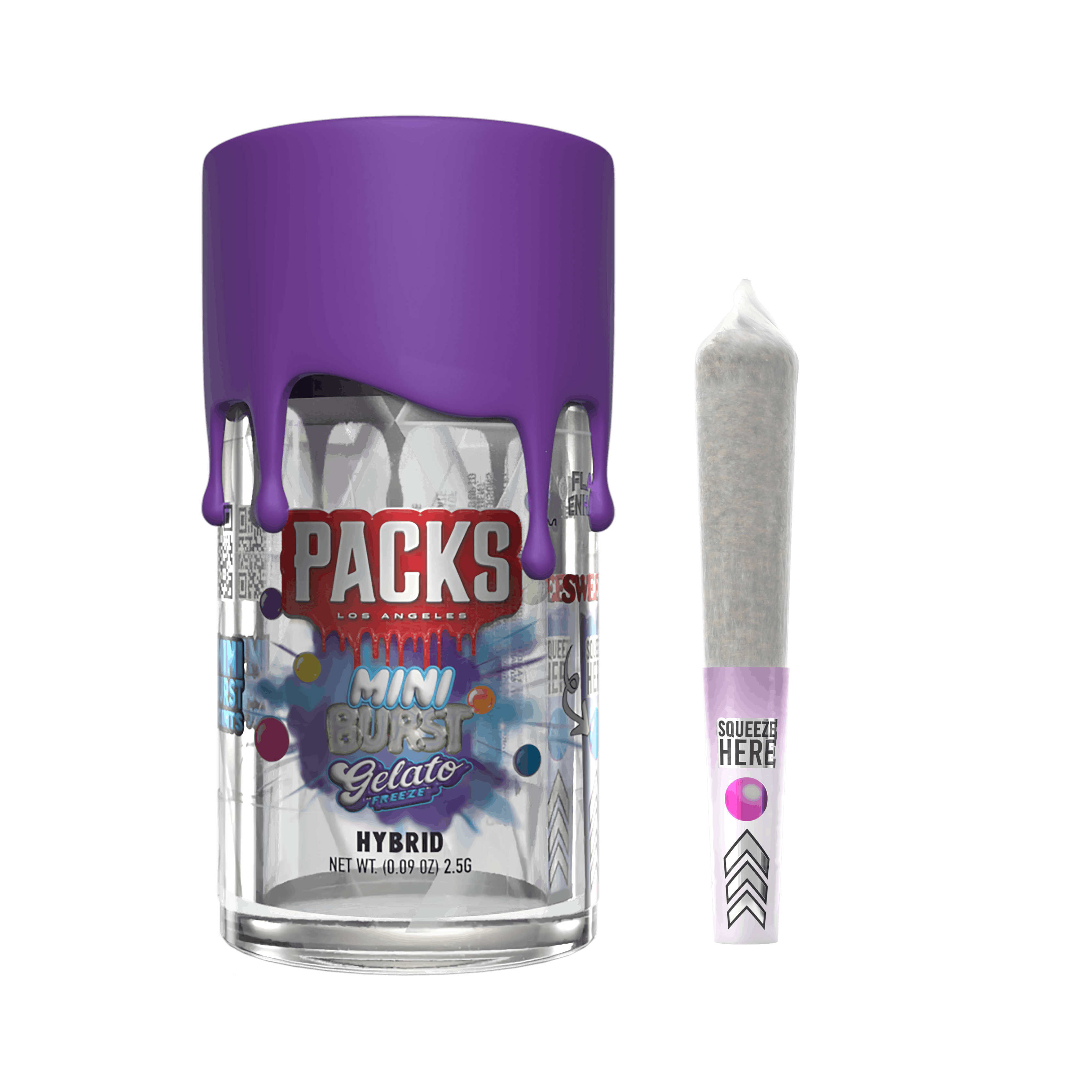 PACKS LA GELATO FREEZE | Packs Mini Bursts - 5 Pack Infused Mini Joints ...