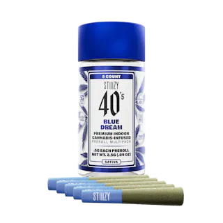 Blue Dream 40's Infused Pre-Roll 0.5g 5-pack | 2.5g