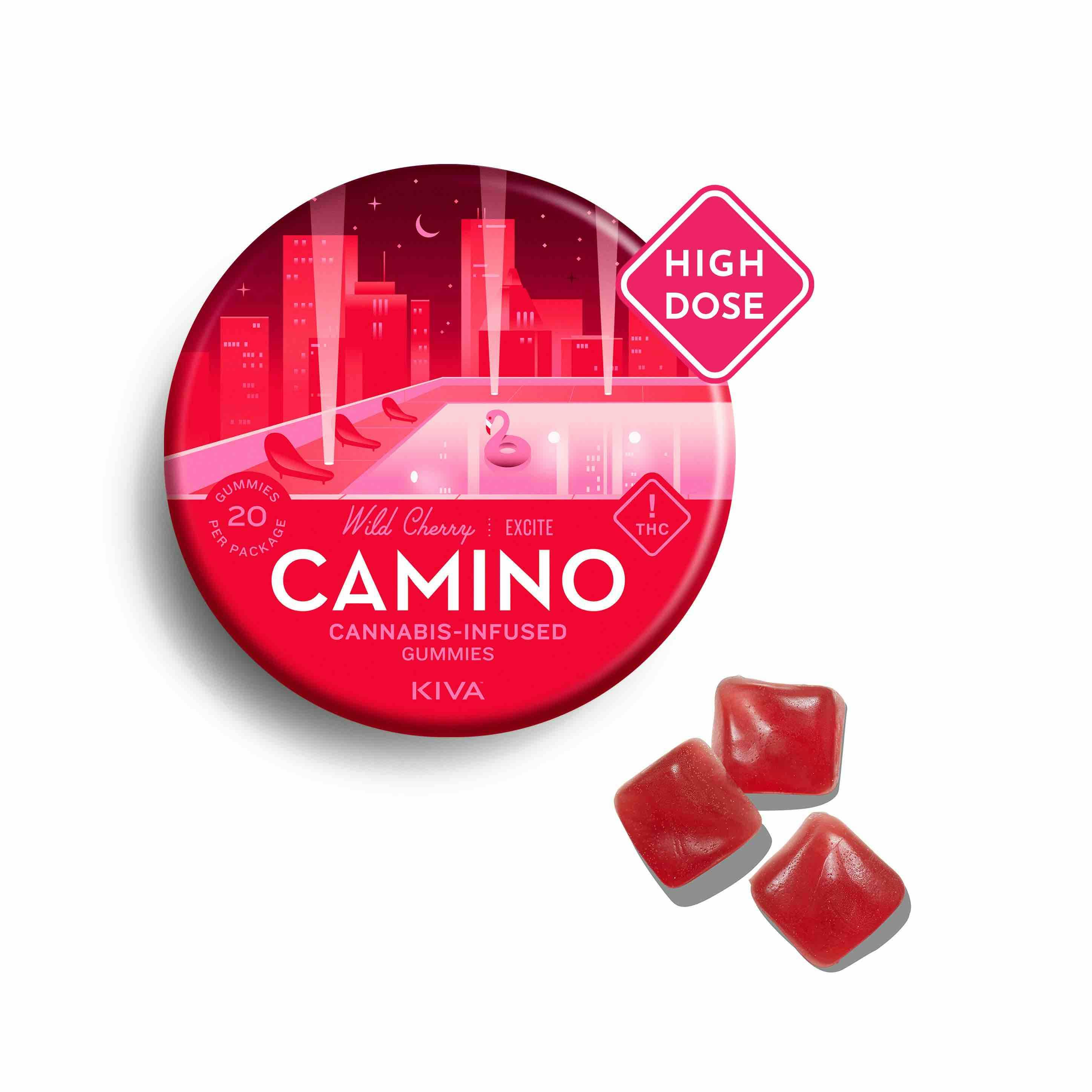 image of Camino Wild Cherry High Dose Gummies