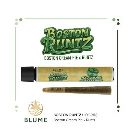 Boston Runtz Pre-Roll Hybrid by Blume – Pre-Rolls at Gatsby Cannabis