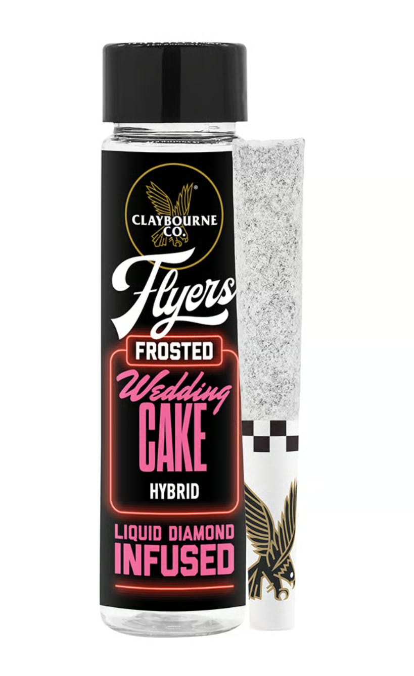 WEDDING CAKE LIQUID DIAMOND INFUSED THCa DUSTED 2PK PREROLLS