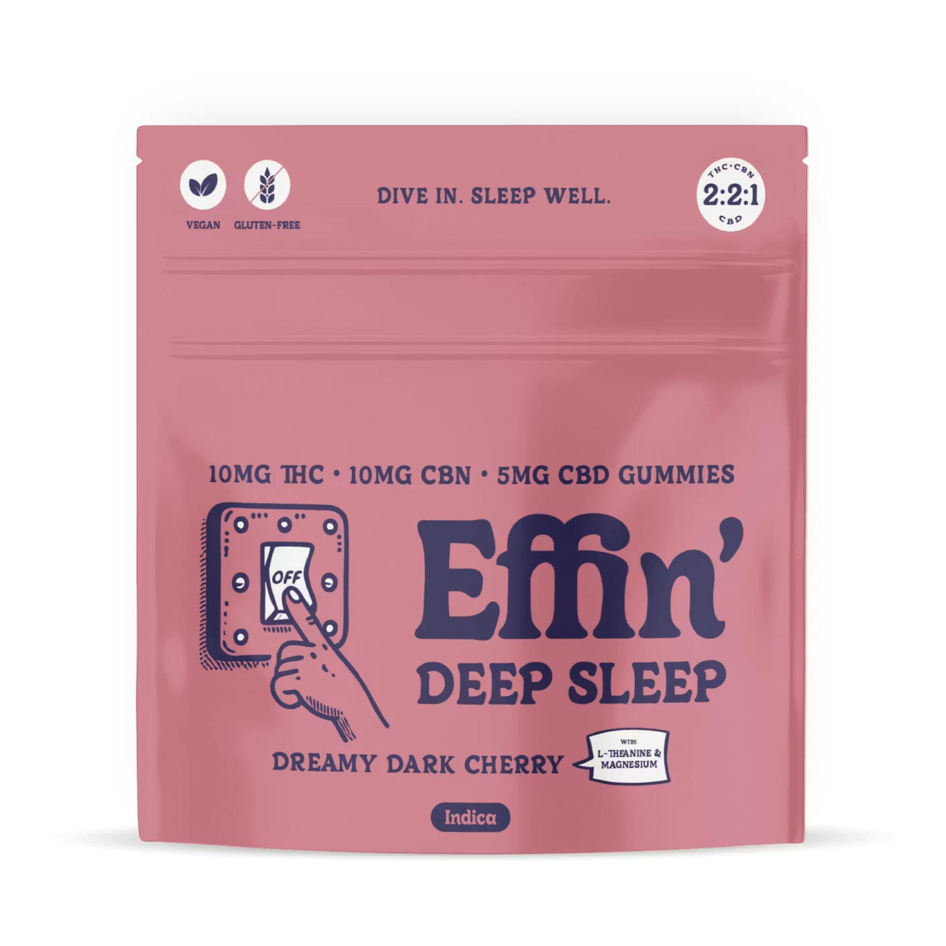 Product Effin' Deep Sleep | Dreamy Dark Cherry | 2:2:1 THC:CBN:CBD | 10pk