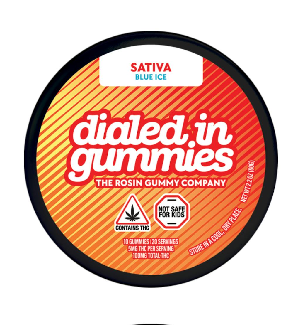 Product Dialed In Classic | Blue Ice | Rosin Gummies | 100mg